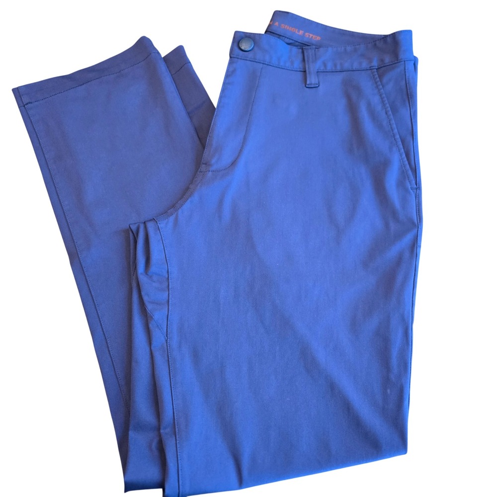 Rhone Commuter Pants Mens 31 Navy Slim Straight Technical Stretch Chino